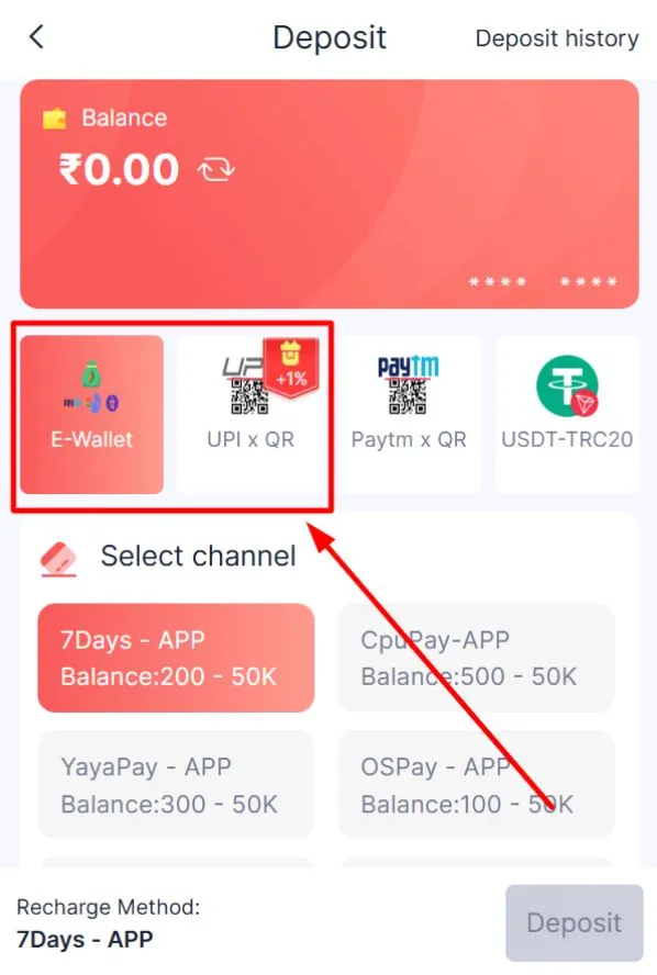 Select your preferred payment option
